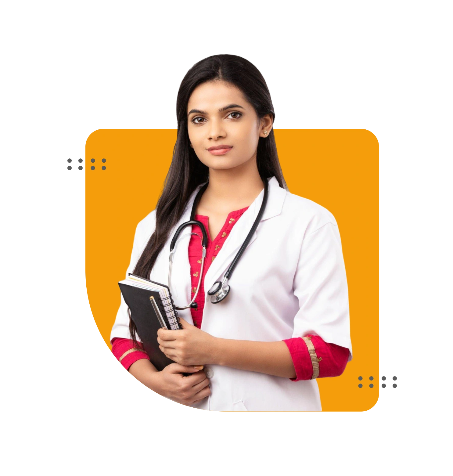 Doctor in white coat – NEET success